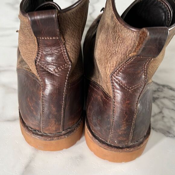 Men's Rag & Bone Anders Brown Leather Ankle Boots Size 13 - Picture 3 of 12